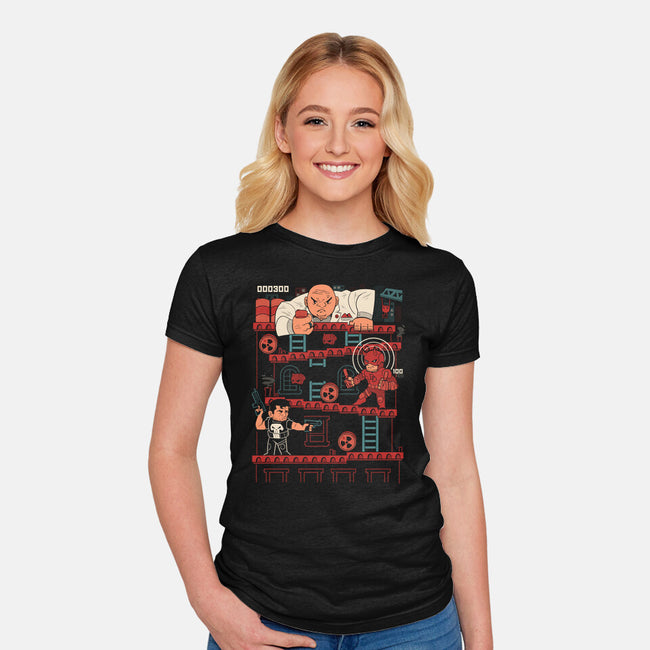 Hell’s Arcade-Womens-Fitted-Tee-Heyra Vieira