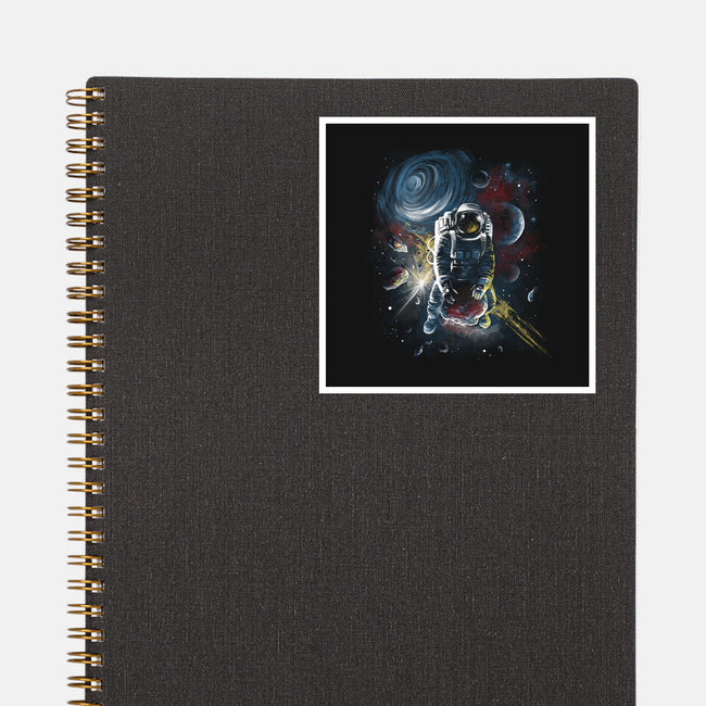 Riding Meteorites-None-Glossy-Sticker-zascanauta