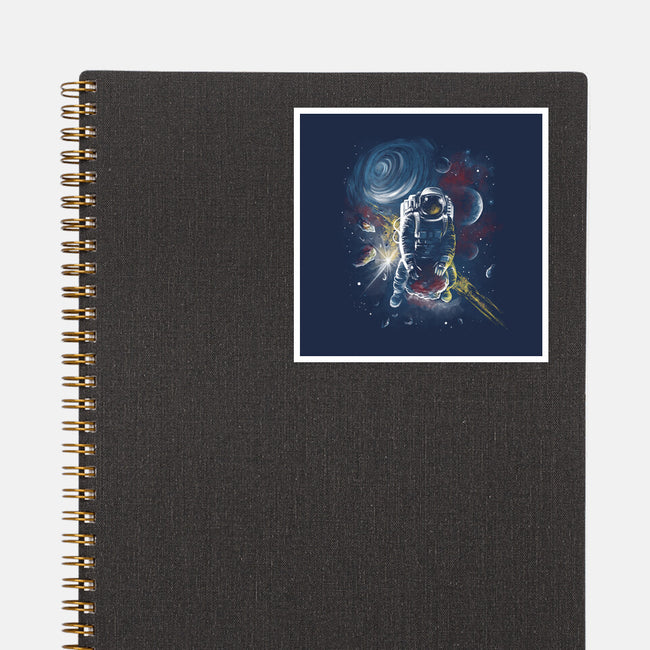 Riding Meteorites-None-Glossy-Sticker-zascanauta