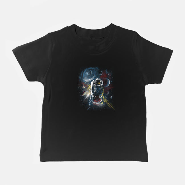 Riding Meteorites-Baby-Basic-Tee-zascanauta