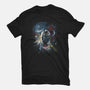 Riding Meteorites-Womens-Fitted-Tee-zascanauta