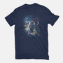 Riding Meteorites-Womens-Fitted-Tee-zascanauta