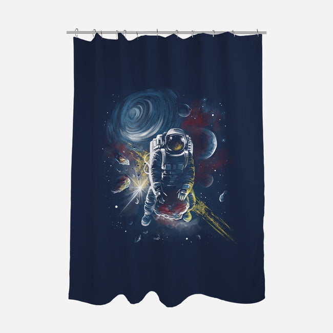 Riding Meteorites-None-Polyester-Shower Curtain-zascanauta