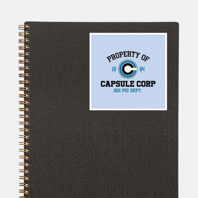 Property Of Capsule Corp-None-Glossy-Sticker-Melonseta