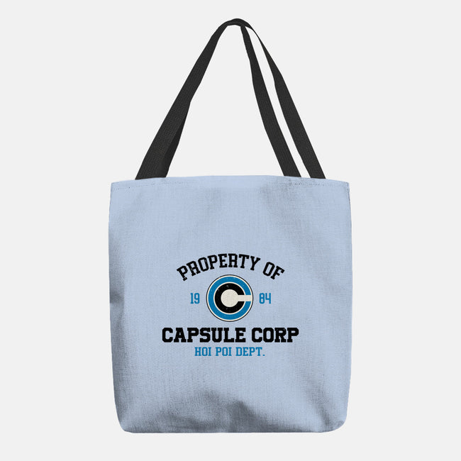 Property Of Capsule Corp-None-Basic Tote-Bag-Melonseta