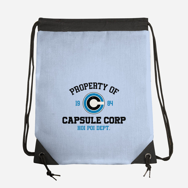 Property Of Capsule Corp-None-Drawstring-Bag-Melonseta