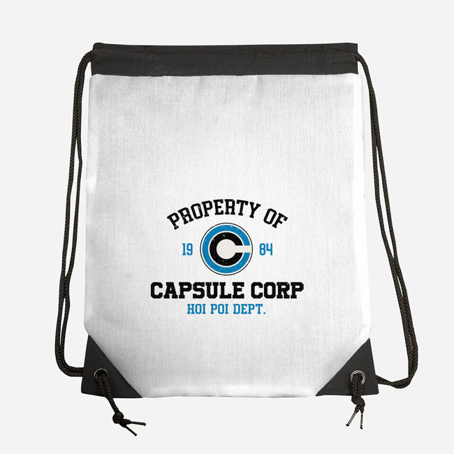 Property Of Capsule Corp-None-Drawstring-Bag-Melonseta