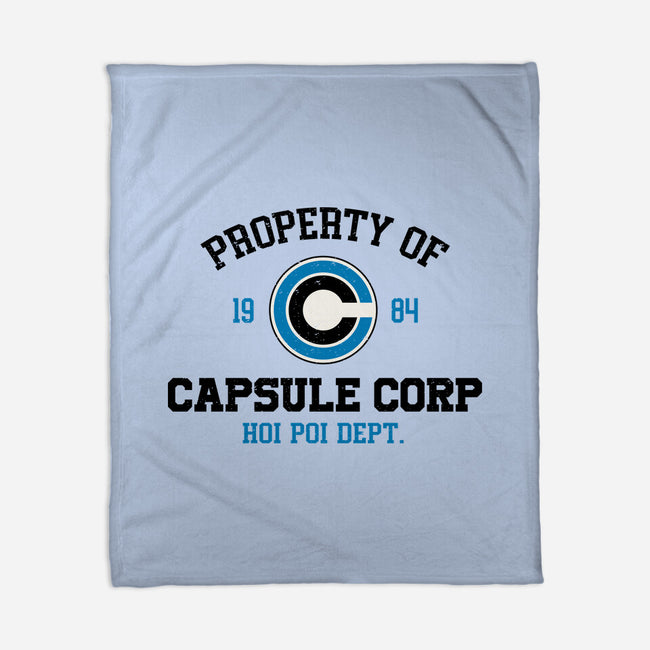 Property Of Capsule Corp-None-Fleece-Blanket-Melonseta