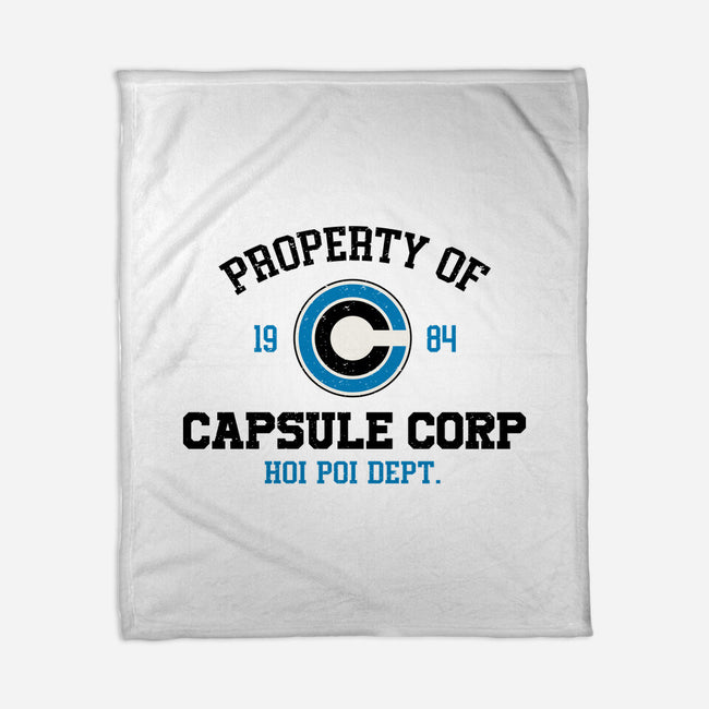 Property Of Capsule Corp-None-Fleece-Blanket-Melonseta