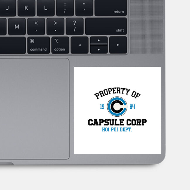 Property Of Capsule Corp-None-Glossy-Sticker-Melonseta