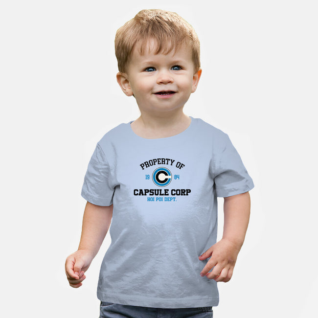 Property Of Capsule Corp-Baby-Basic-Tee-Melonseta