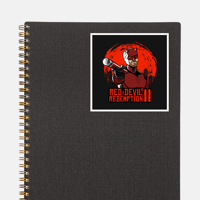 Red Devil Redemption-None-Glossy-Sticker-joerawks