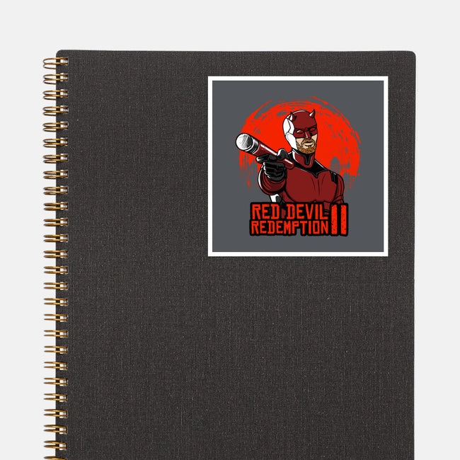 Red Devil Redemption-None-Glossy-Sticker-joerawks