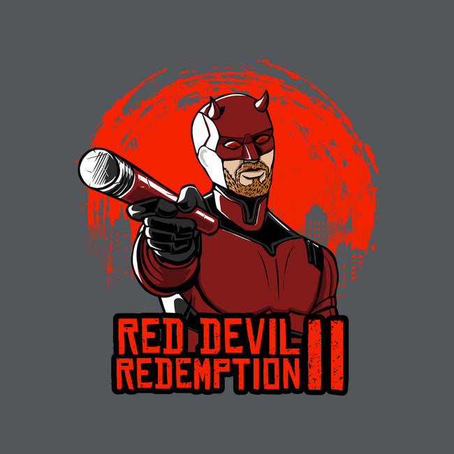 Red Devil Redemption-Womens-V-Neck-Tee-joerawks