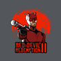 Red Devil Redemption-Womens-V-Neck-Tee-joerawks