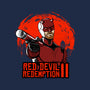 Red Devil Redemption-Womens-V-Neck-Tee-joerawks