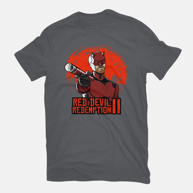 Red Devil Redemption-Womens-Fitted-Tee-joerawks
