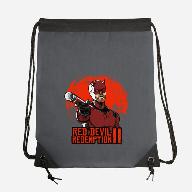 Red Devil Redemption-None-Drawstring-Bag-joerawks