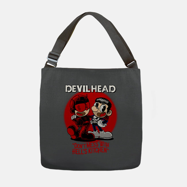 Devilhead-None-Adjustable Tote-Bag-joerawks