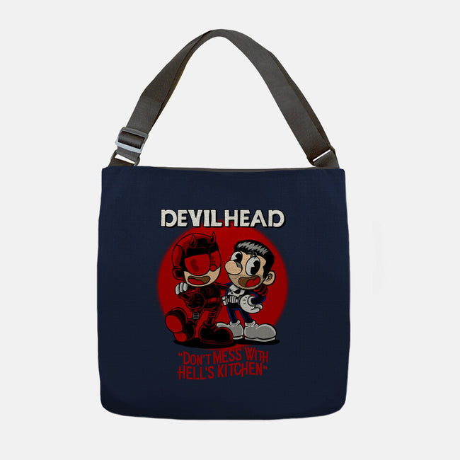 Devilhead-None-Adjustable Tote-Bag-joerawks