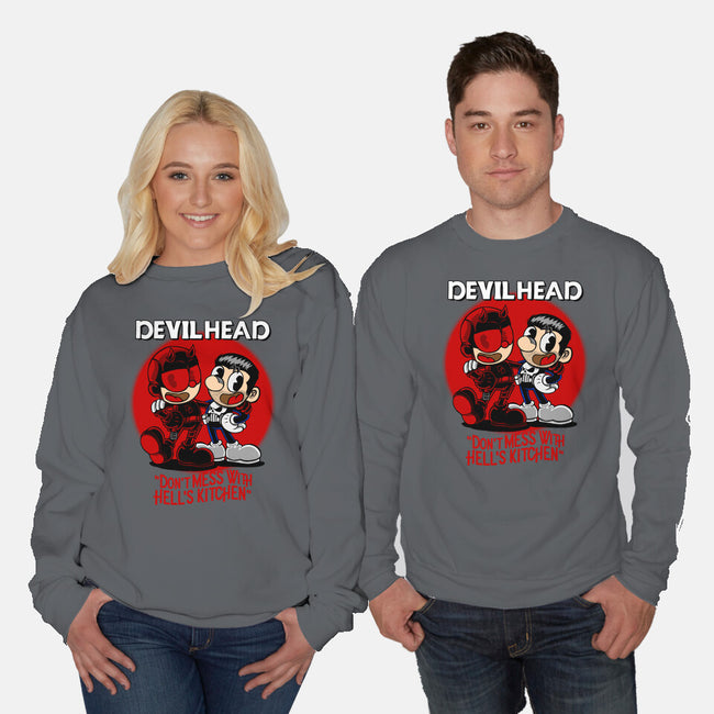 Devilhead-Unisex-Crew Neck-Sweatshirt-joerawks
