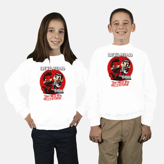 Devilhead-Youth-Crew Neck-Sweatshirt-joerawks