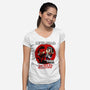 Devilhead-Womens-V-Neck-Tee-joerawks