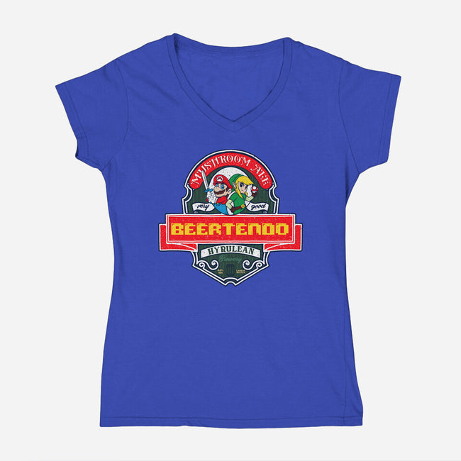 Beertendo-Womens-V-Neck-Tee-sebasebi