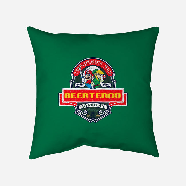 Beertendo-None-Removable Cover w Insert-Throw Pillow-sebasebi