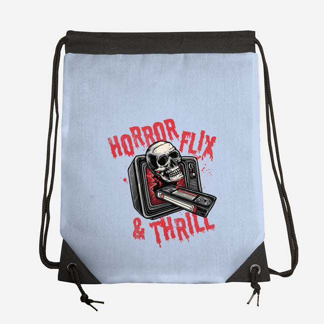 Horrorflix And Thrill-None-Drawstring-Bag-momma_gorilla