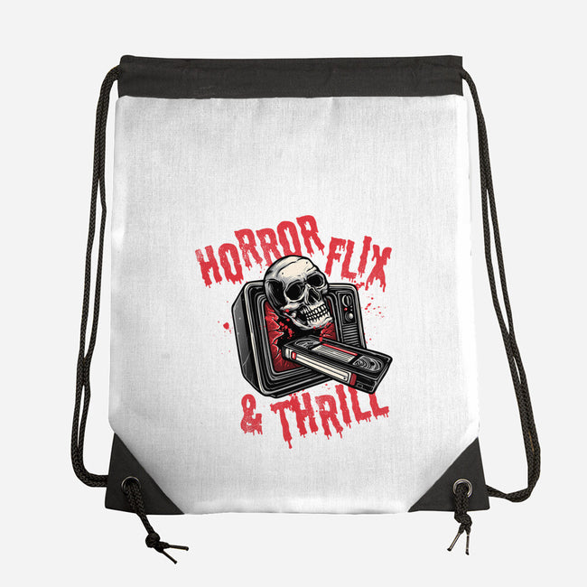 Horrorflix And Thrill-None-Drawstring-Bag-momma_gorilla