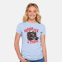 Horrorflix And Thrill-Womens-Fitted-Tee-momma_gorilla