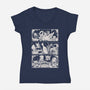 Dungeon Feast-Womens-V-Neck-Tee-Arigatees
