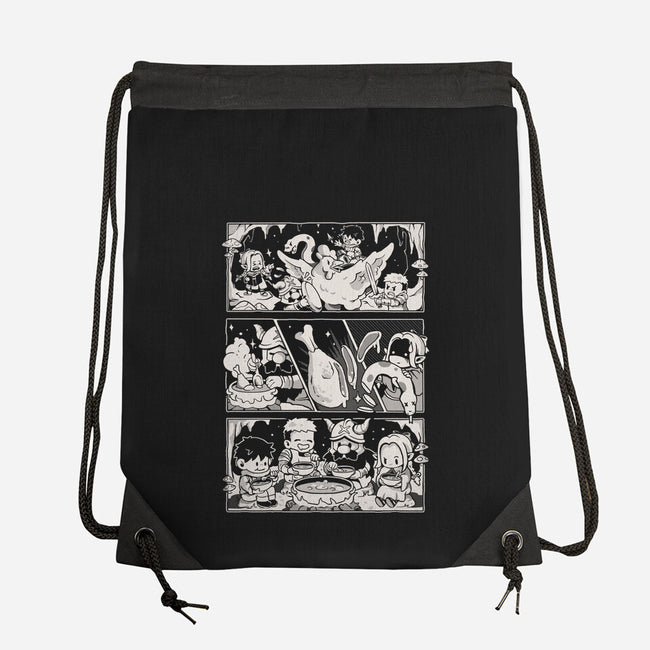 Dungeon Feast-None-Drawstring-Bag-Arigatees