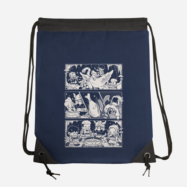 Dungeon Feast-None-Drawstring-Bag-Arigatees