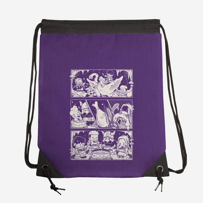 Dungeon Feast-None-Drawstring-Bag-Arigatees