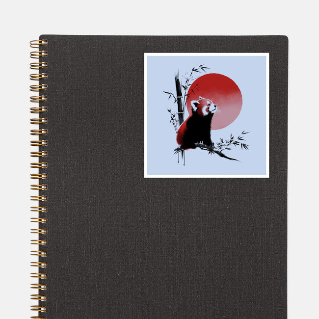 Ink Red Panda-None-Glossy-Sticker-ddjvigo