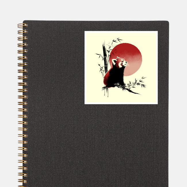 Ink Red Panda-None-Glossy-Sticker-ddjvigo