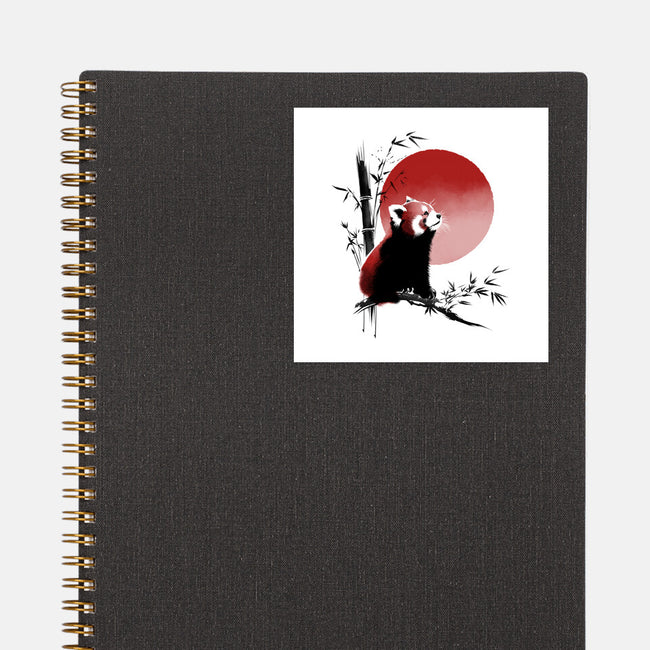 Ink Red Panda-None-Glossy-Sticker-ddjvigo