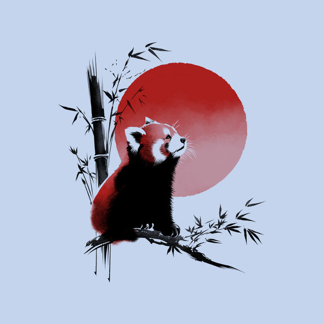 Ink Red Panda-Womens-Fitted-Tee-ddjvigo