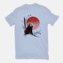 Ink Red Panda-Womens-Fitted-Tee-ddjvigo