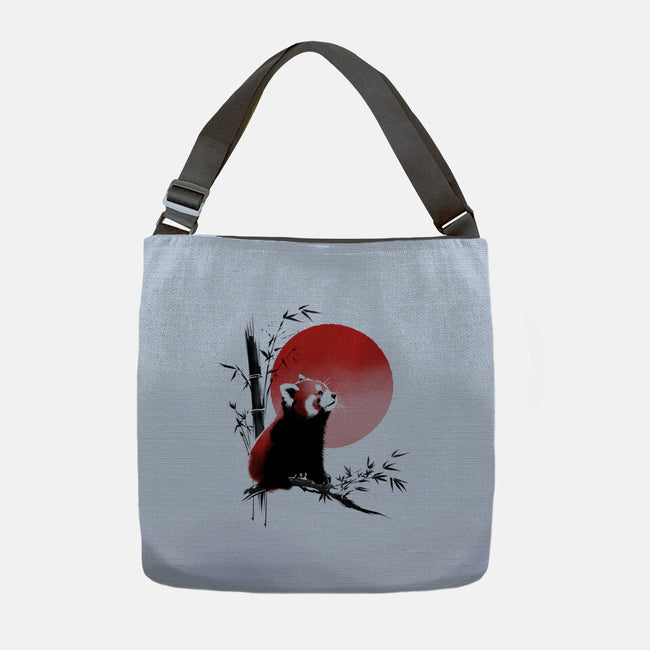 Ink Red Panda-None-Adjustable Tote-Bag-ddjvigo