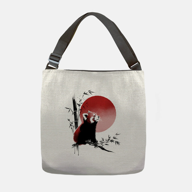 Ink Red Panda-None-Adjustable Tote-Bag-ddjvigo