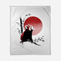 Ink Red Panda-None-Fleece-Blanket-ddjvigo