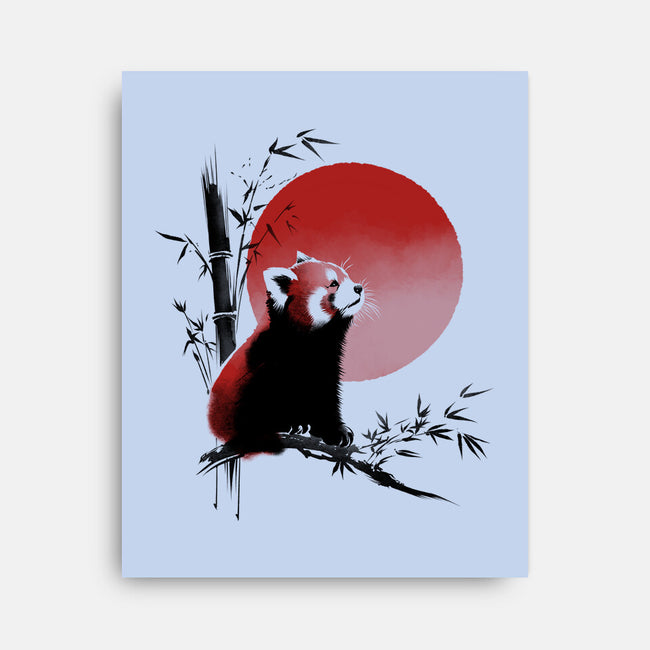Ink Red Panda-None-Stretched-Canvas-ddjvigo