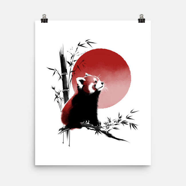 Ink Red Panda-None-Matte-Poster-ddjvigo