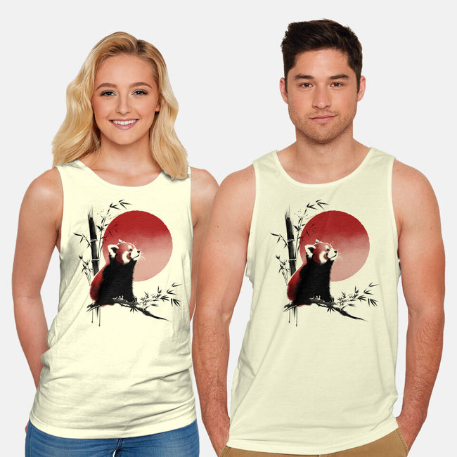 Ink Red Panda-Unisex-Basic-Tank-ddjvigo