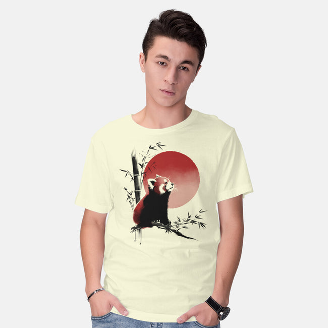 Ink Red Panda-Mens-Basic-Tee-ddjvigo