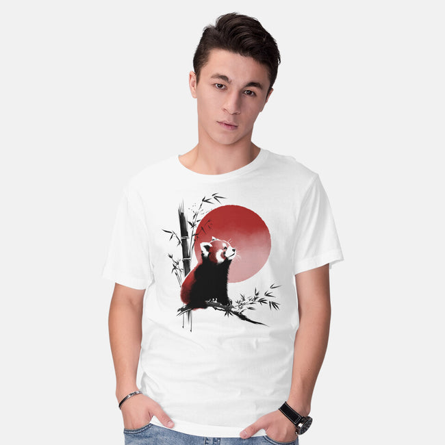 Ink Red Panda-Mens-Basic-Tee-ddjvigo