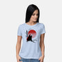 Ink Red Panda-Womens-Basic-Tee-ddjvigo